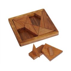   Nagy Elmék - Arkhimédész Tangram Professor Puzzle ördöglakat