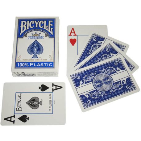 Bicycle Prestige Rider Back 100% plasztik, jumbo index kártya