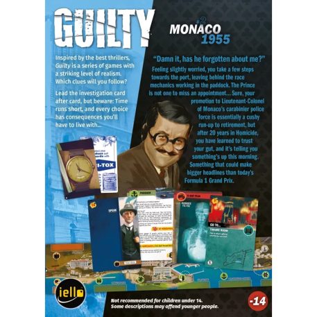 Guilty: Monaco 1955 társasjáték, angol nyelvű