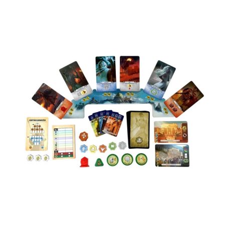 7 csoda : Párbaj társasjáték Panteon kiegészítő