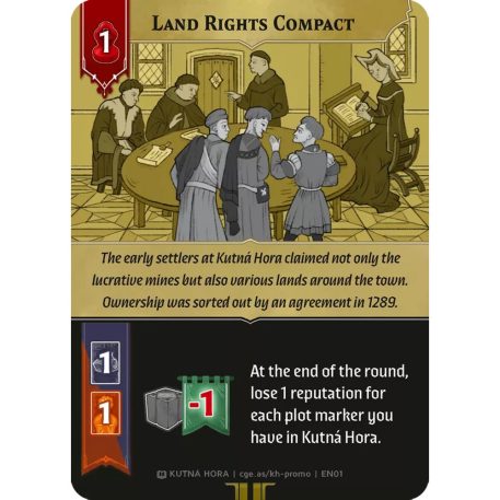 Kutná Hora promókártya, angol nyelvű