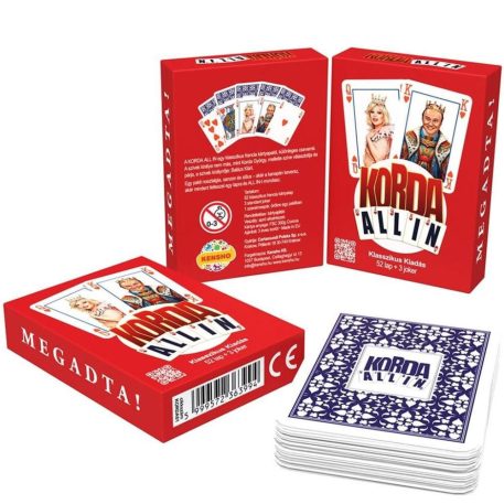 KORDA ALL IN - Klasszik Francia kártya (52lap+3Joker)