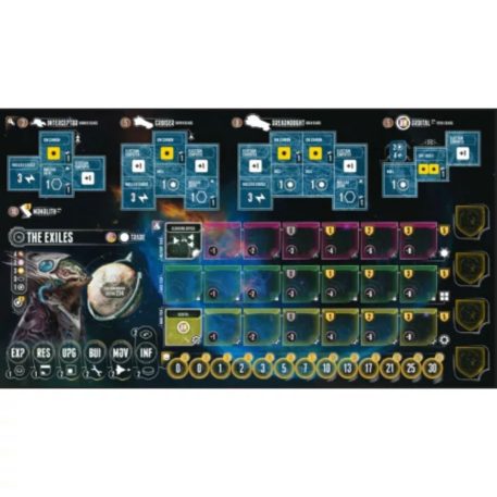 Eclipse - 2nd Dawn Species Pack: Outcasts társasjáték, angol nyelvű